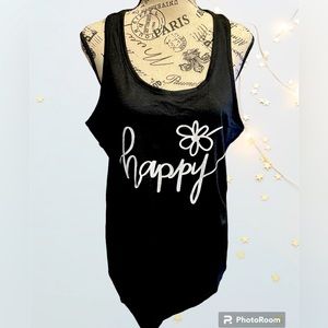 🔥 “Happy” graphic tank top 🔥